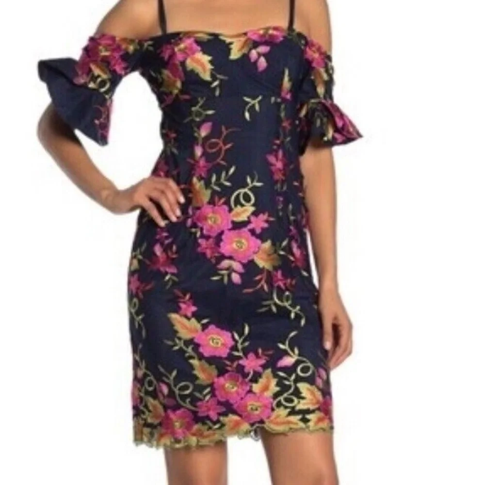 Trina Turk Leigh Tailored Vintage Boho Sheath Dress Size 2 - Picture 1 of 6